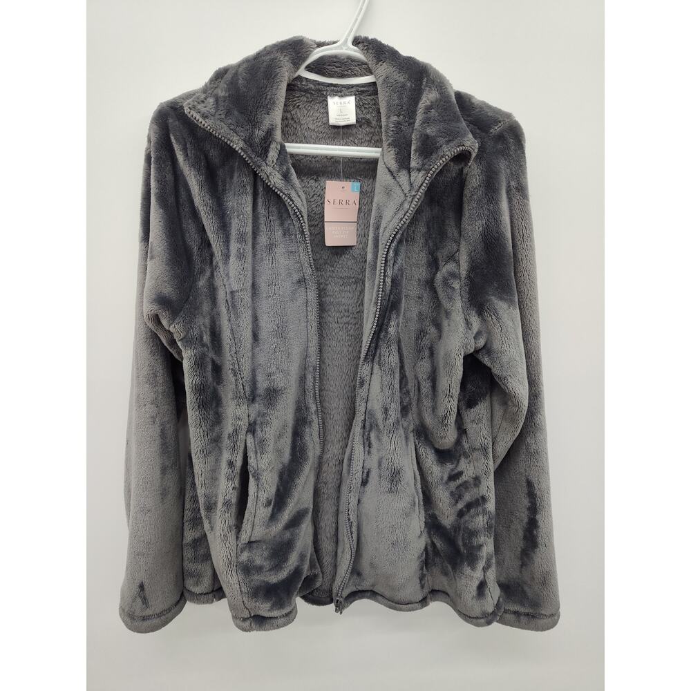 Serra Fuzzy Gray Jacket